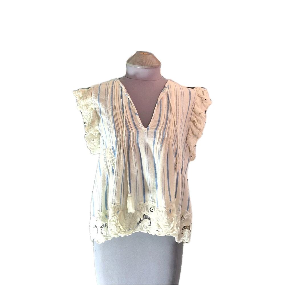 Sea New York size L sleeveless brady Striped Tank Top (Flawed)